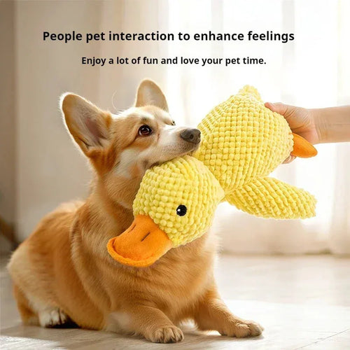 Pawsiva QuackBuddy™ Calming Squeaky Duck Dog Toy
