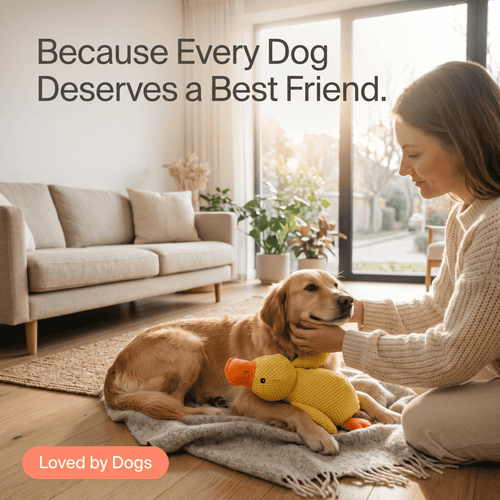 Pawsiva QuackBuddy™ Best Calming Squeaky Duck Dog Toy for Anxious Dogs - Pawsiva